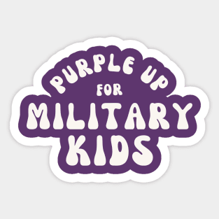 Purple Up For Military Kids Sticker